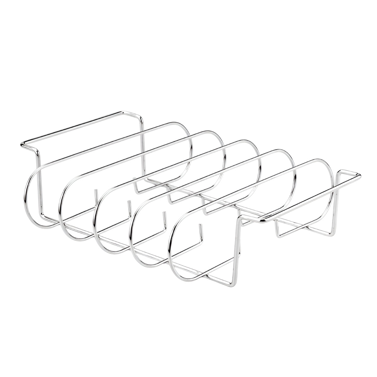 BBQ Rib & Roasting Rack — Stainless Steel Grill Basket
