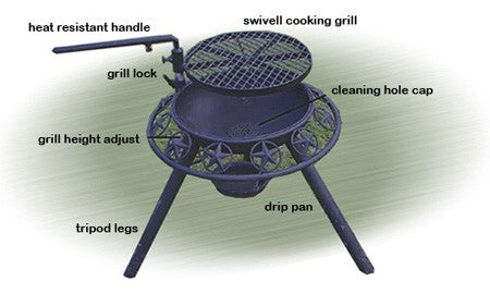 BBQ Fire Pit 1200mm