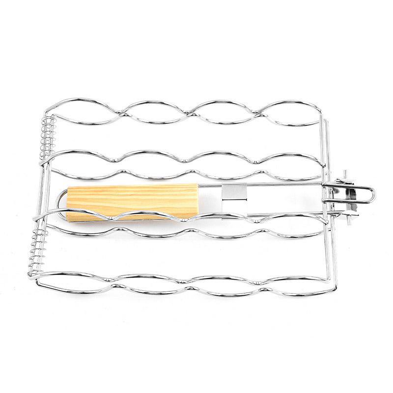 BBQ Corn & Vegetable Grill Clip — Anti-Scald Folding Handle