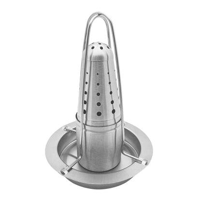 Stainless Steel Chicken Roaster Rack — Upright BBQ Grill Stand