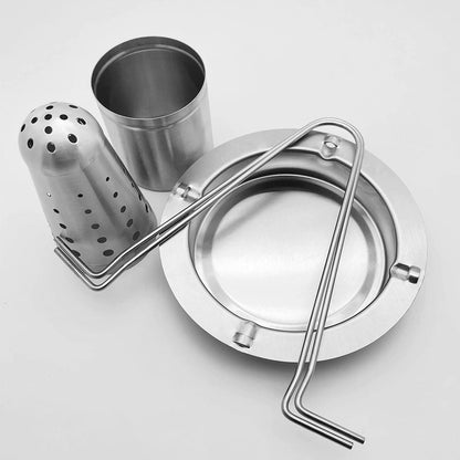 Stainless Steel Chicken Roaster Rack — Upright BBQ Grill Stand