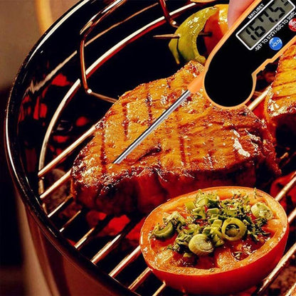 Digital Meat Thermometer — Instant Read, Foldable Probe