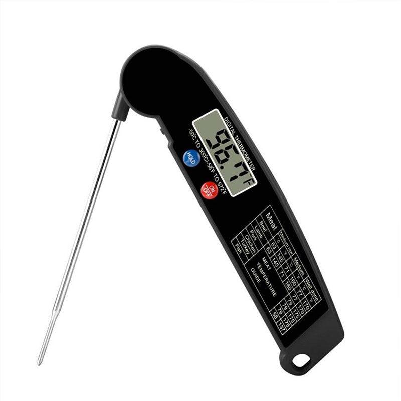 Digital Meat Thermometer — Instant Read, Foldable Probe