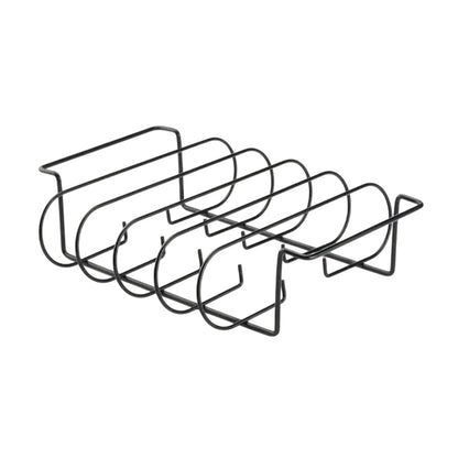 BBQ Rib & Roasting Rack — Stainless Steel Grill Basket